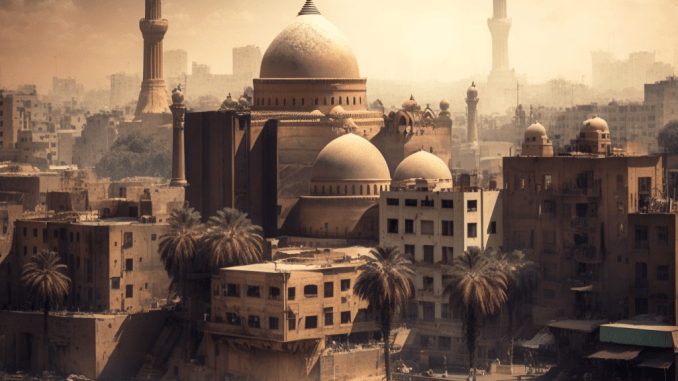 Каир - столица Египта и крупный культурный центр страны, известный своими музеями, мечетями и древними памятниками, такими как Крепость Баб-Алонг