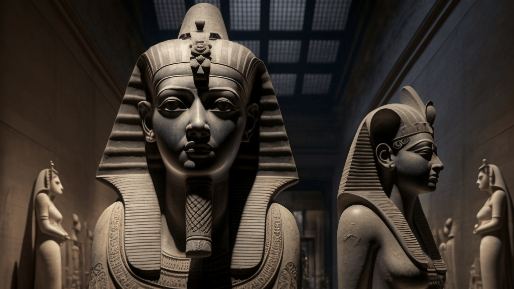 Музей Египта - это один из самых известных музеев в мире, где можно увидеть самые редкие и значимые артефакты египетской истории, включая Тутанхамона, его жену Нефертити и их сына Тутанхамона младшего.