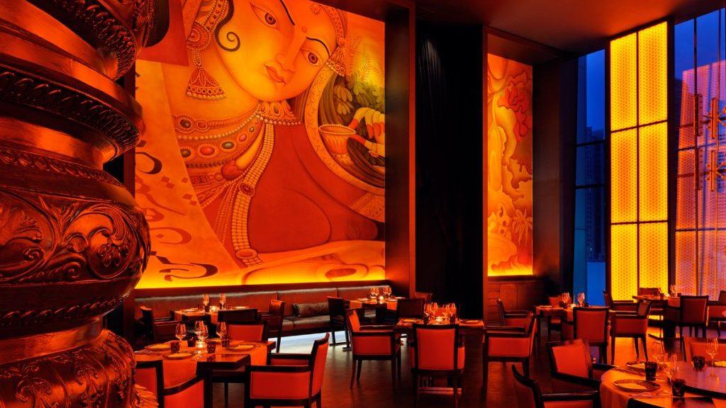 Rang Mahal by Atul Kochhar: ресторан, специализирующийся на индийской кухне, который находится в отеле JW Marriott Marquis.